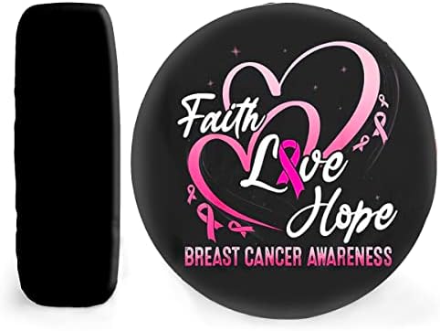 Вера loveубов надеж розова лента за рак на дојка за рак на дојка Полиестерска резервна гума на гуми