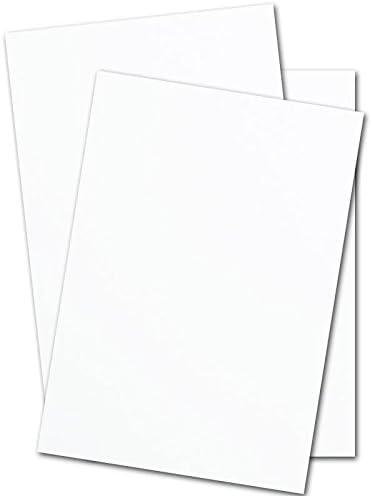 Премиум бело 80lb супер мазен 8 1/2 x 11 залиха на картички за попуст