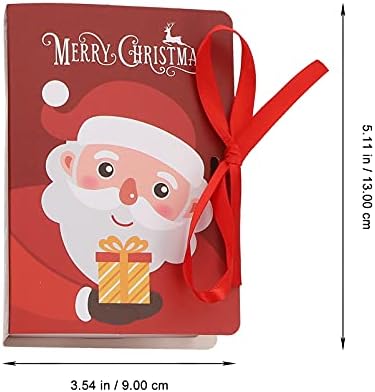 Хемотон 4 парчиња Божиќни Кутии За Подароци Картон Правоаголна Хартија Цврсти Кутии За Подароци Со Лента Под Украси За Новогодишна