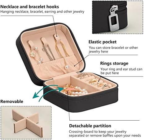 Цвет за кутии за накит Умирико Кои, кутија за преносни накит за патувања за прстен, приврзоци, обетки, ѓердан, кутии за складирање