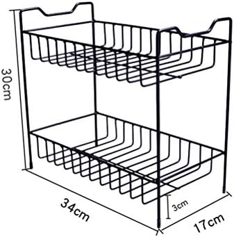 Решетката за складирање на кујната Doitool, шупливо дно 2 слоја зачини за складирање на зачини за зачинување шише за складирање решетката