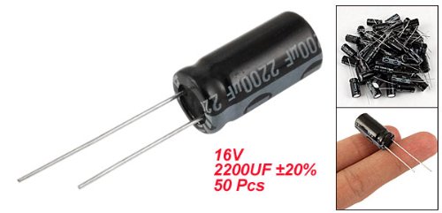 UXCELL A11091600UX0037 50 парче 10x20 mm 2200UF 16V Електролитски кондензатор на радијално олово