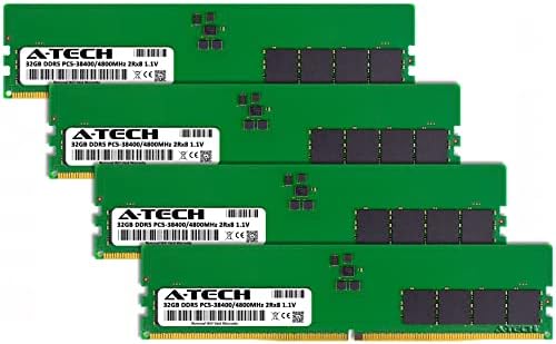 A-Tech 128 GB DDR5 4800 MHz UDIMM PC5-38400 CL40 DIMM 288-PIN 2RX8 1.1V Модули за меморија на десктоп RAM