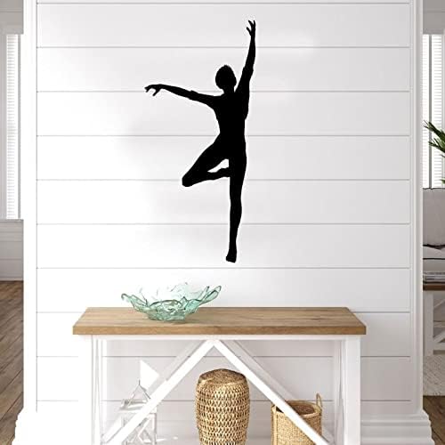 Метал знак ласерски знак балерина танцување железна уметност wallидна скулптура висечка куќа декоративна плакета дома декор за спална соба
