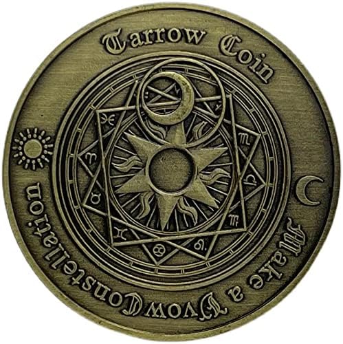 Европски И Американски Тарот Посакуваат Бронзена Монета Месечева Светлина Бог На Сонцето Среќа Фенг Шуи Монета Соѕвездие Комеморативна