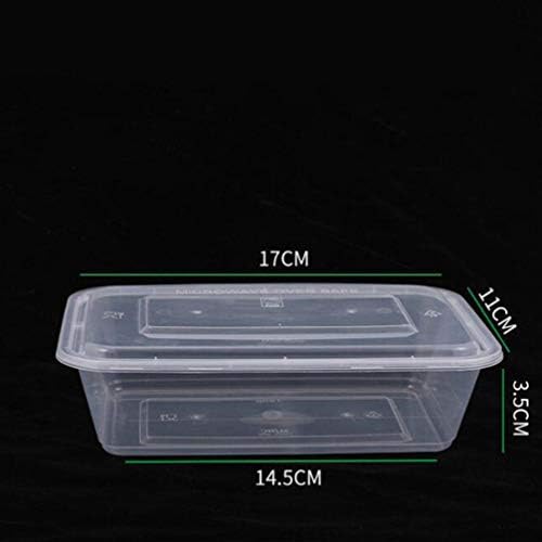 Контејнери за кекс со хемотон 50 парчиња за еднократна употреба бенто кутија чиста овошна салата ручек извадете контејнер со кутија за пакување