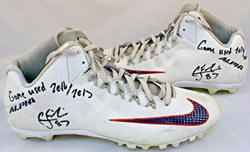 CJ Fiedorowicz Houston Texans Autographed Game Worn Cleats JSA Authentic 1 - NFL Autographed Game Used Cleats