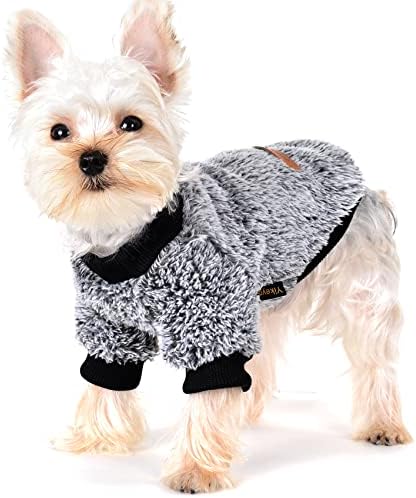 Yiikeyo миленичиња кучиња облека кучиња џемпер меко задебелување топло кучиња кучиња кошула зимски кутре џемпер за кучиња