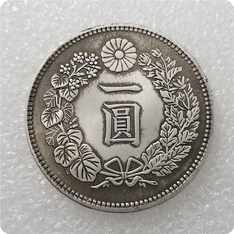 Антички Занаети Јапонски Сребрен Долар Потресен Сребрен Долар 0111
