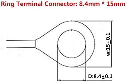 O Terminal Terminal Cable - 2ft SAE конектор, SAE приклучок до кабелот за полнач на батерии, адаптер за продолжување на прстенот на прстенот на