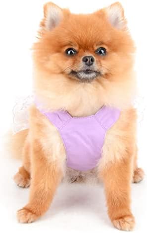 Платена кучиња Облека за кучиња за мали средни кучиња женски девојки лак-јазол облека за домашни миленици карирани мачки облека