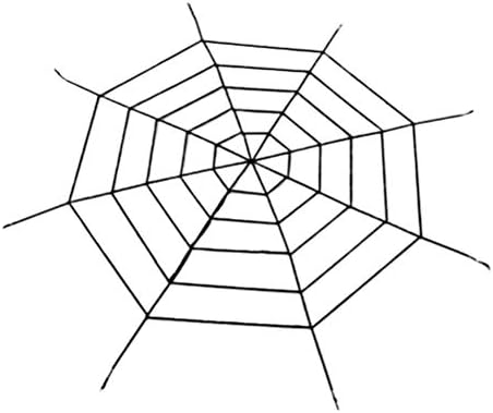 Aboofan 1. 5x1. 5 метри црни 5 јамки навојки за Ноќта на вештерките, пајакот за веб -декорација Ноќта на вештерките реквизити пајаци веб