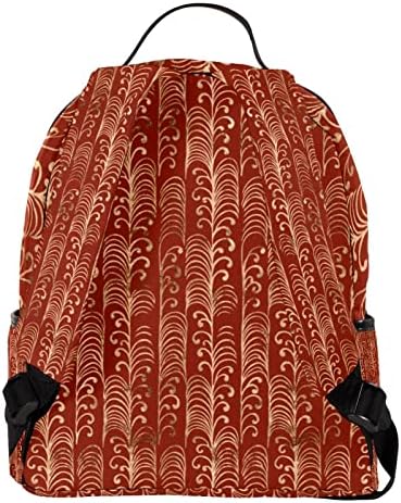 VBFOFBV Патнички ранец, ранец на лаптоп за жени мажи, моден ранец, гроздобер јапонски црвени златни лисја