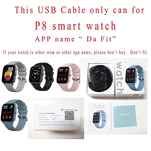 USB кабел за P8 Smart Watch Portable Magnetic Charger компатибилен за P8 Watch