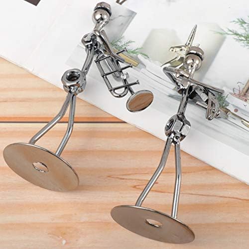 Nolitoy 4PCS Iron Music Band Figurine Model за декорација на домашни канцеларии