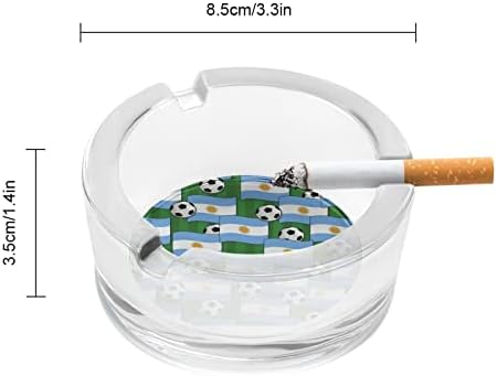 Аргентина фудбалски фудбалски шема стакло пепелници за цигари за ветерници за отпадоци може да печати фенси фиоки за пепел за домашна