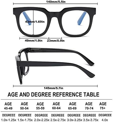 FSRTEP Преголеми очила за читање за жени со блокирање на сина светлина за блокирање на компјутерски читатели на пролетна шарка ретро