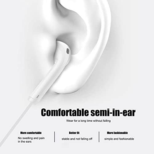 Макарон Боја Ушни Пупки Жични | Жичени Слушалки за Уво од 3,5 мм за Компјутер, Лаптоп, Паметни Телефони | Жичен Ушен Пупка со Хифи