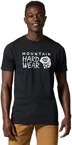 Краток ракав на планински тврда облека MHW Лого | Класичен лесен памучен памук