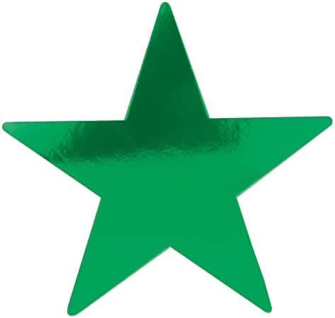 Беистл Фолија Ѕвезда Исечоци, 24 Парчиња, 12, Зелена