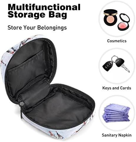 Санитарна торба за складирање на салфетка гроздобер масло за сликање менструална торба за држач за мирување преносен со патент за тинејџери