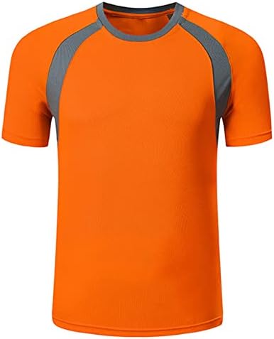Loodgao Kids Boys Moys кратки ракави маици Брз сув салата фудбал трчање атлетски кошули спортски перформанси со активна облека