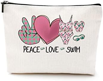 Џунг Мир Љубов Пливање Шминка Торба Смешни Пливање Подарок Патување Торбичка За Пливач Спортски Љубовници Женски Тинејџерски Девојки Пријател