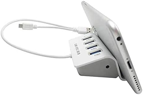 SJYDQ Мултифункционален 4-Порт USB 3.0 Хабови Со Држач За Држач За Таблети Тип - C USB Центар Напојување Адптор Сплитер За КОМПЈУТЕР Лаптоп Компјутер