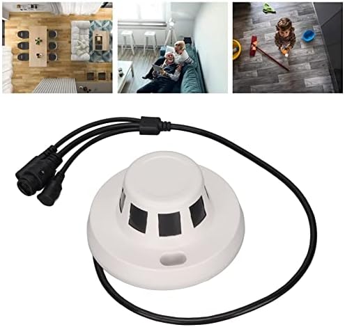 Камера за детектор на чад Gowenic, 1080p HD Компактна безбедносна камера за таванот, далечински пристап до Интернет за пристап до Интернет