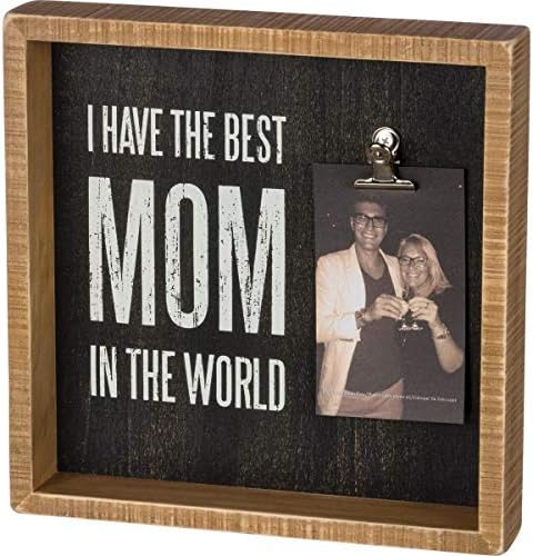 Примитивци од Кети Инсет кутија Фото рамка, најдобра мајка во светот