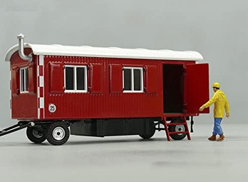 NZG градежни приколка црвена 1/50 diecast модел завршен камион