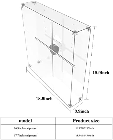 Кутија за куќиште на акрилен дисплеј, 3Д холограмски вентилатор за колекционери Соберете јасна акрилна кутија алтернативно стакло куќиште