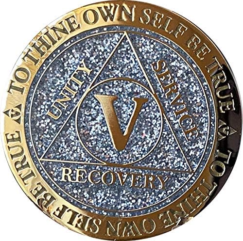 5 Година Med Медалјон Рефлекс Сребрена Сјајот Позлатени Боја Чип