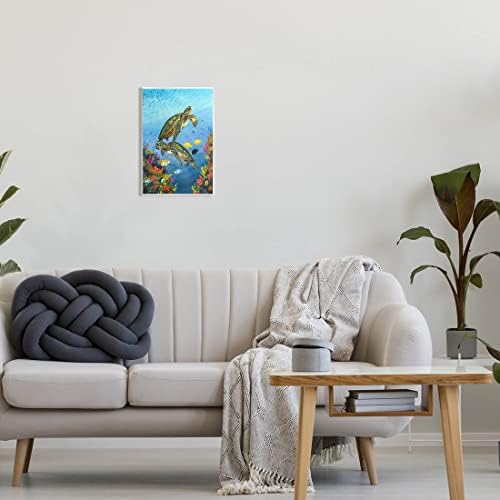 Ступел Индустрии Морски Желки Пливање Подводен Гребен Дрво Ѕид Уметност, Дизајн Од Дејв Бартолет