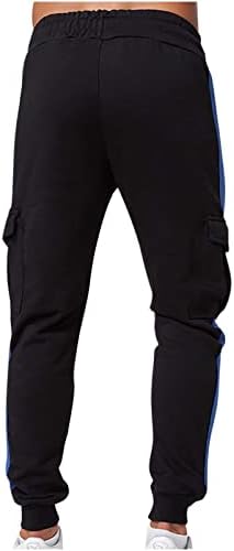 Машки Џогер Спортска Панталона Мода Еластичен Појас Со Повеќе Џебови Панталони Со Целосна Должина Спорт Секојдневен Фитнес Карго Панталони