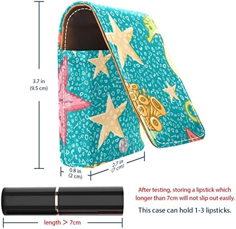 Море Светот Морска Ѕвезда Морски Коњ Боја Шминка Кармин Случај За Надворешни Преносни Патување Козметички Торбичка