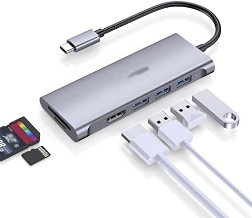 ZSEDP USB C Центар Тип C 4k Адаптер Мулти USB 3.0 Центар Пристаниште Картичка Читач За Про Воздух USB-C Центар Пристаниште