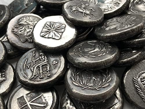 Грчки Монети Месинг Сребрени Антички Занаети Странски Комеморативни Монети Неправилна Големина Тип 67