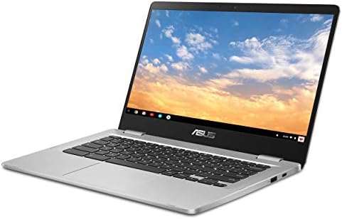 ASUS Chromebook C423 14.0 FHD NanoEdge-Дисплеј - со 180 Степен-Шарка Интел Celeron N3350-Процесор, 4GB-RAM МЕМОРИЈА, 64gb Еммц Складирање, Сребро,
