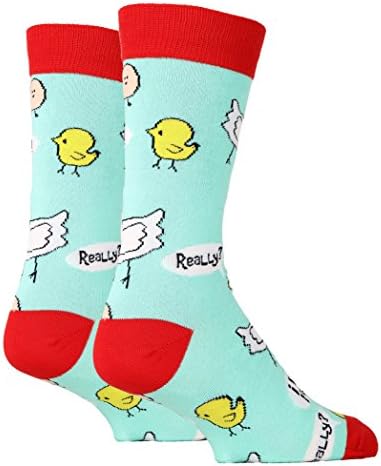 ооохјах Менс шарен новини диви животни екипаж чорапи, смешни памучни каузални модни фустани чорапи