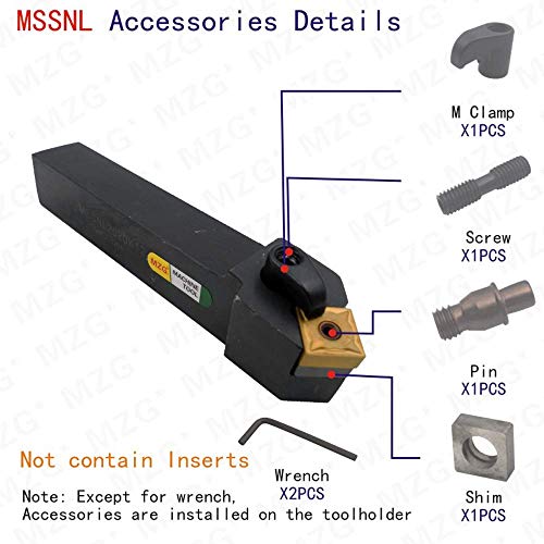 Maifix MSSNL2020K12 Cnc Надворешно Вртење 20mm 25mm Држач За Алати Индексирачки Карбидни Влошки Алатки За Сечење Струг За Сечење