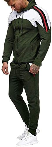 2021 Моден спортски костум за мажи есенски зимски обични тренерки градиентски патент џемпер Топ панталони сетови