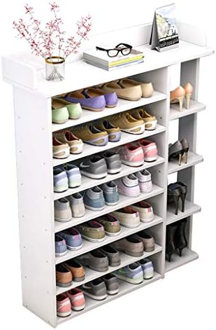 Решетката за чевли за чевли за складирање на чевли за чевли 43 инчи 8 нивоа слободни стои дрвени чевли за складирање на чевли за чевли Организатор