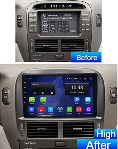 Андроид 8.1 Авто Навигација Стерео-Авторадио За L. EXUS LS430 2003-2007, 9-Инчен 2.5 D-HD Екран На Допир, FM/RDS/GPS/Bluetooth/SWC/Огледало