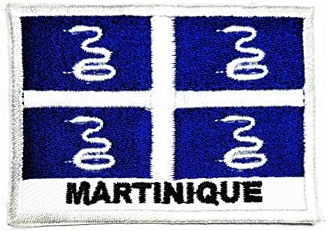 Кленплус 2 парчиња. 1. 7Х2, 6 ИНЧИ. Мартиник Знаме Закрпи Национално Знаме Земја Воена Тактичка Везена Апликација Железо На Лепенка Декоративна