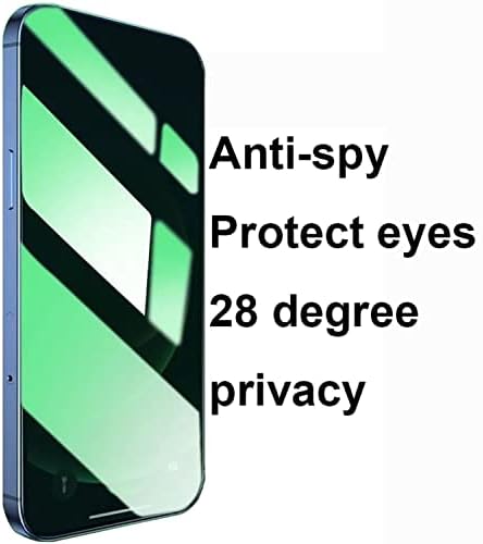 BWEDXEZ 3 Пакет Анти-Сина Приватност Калено Стакло Костум за iPhone 14 Pro Макс Анти-Шпионски Екран Заштитник Анти-Ѕиркаат ФИЛМ 9H Цврстина