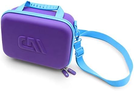 Casematix Travel Carry Case компатибилен со читач на квадратни терминали, хартија за печатач за прием и додатоци - вклучува само пурпурна