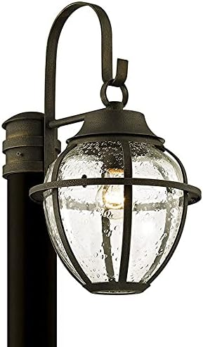 Troy Lighting P6455 Bunker Hill-1 Light Outdoor Post Lantern-10 инчи широк до 18,25 инчи висок,