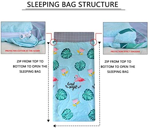Цртан филм Детски ватенка со двојно двојно торбичка сет-Детли што можат да се преклопуваат за спиење, измиена памучна вреќа за спиење, дремки