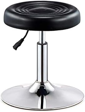 KMMK домашен стол столче преклопување стол-стол столче, висина прилагодлива кожна кожа вртлива столица за фризерски маникир тетоважа терапија